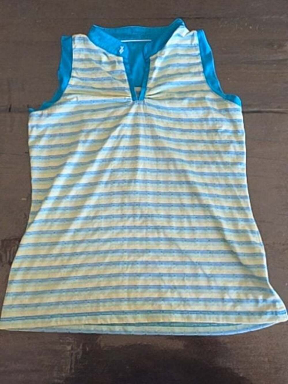 (M) Lopez Casual Striped Sleeveless Lopez Striped Sleeveless Top Golf Vacation